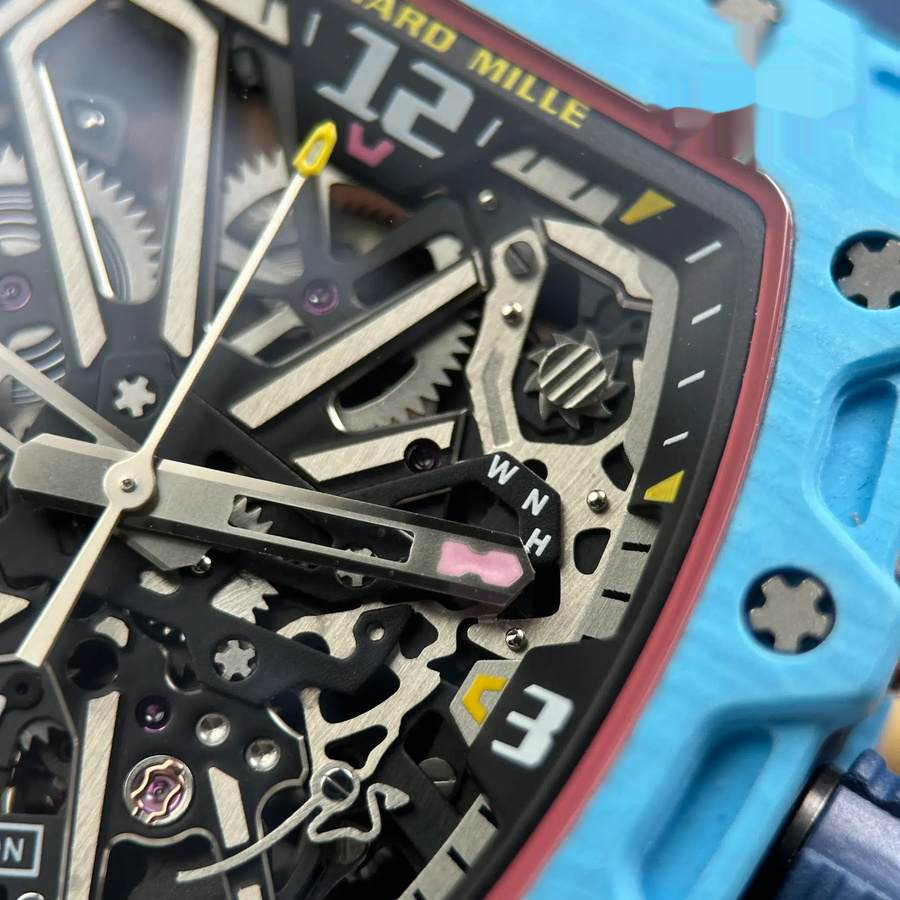Reloj réplica: Richard Mille RM 35-03 Rafael Nadal, pastel, azul, cuarzo, 43,2 mm X 50 mm — sofisticado – Foto 7