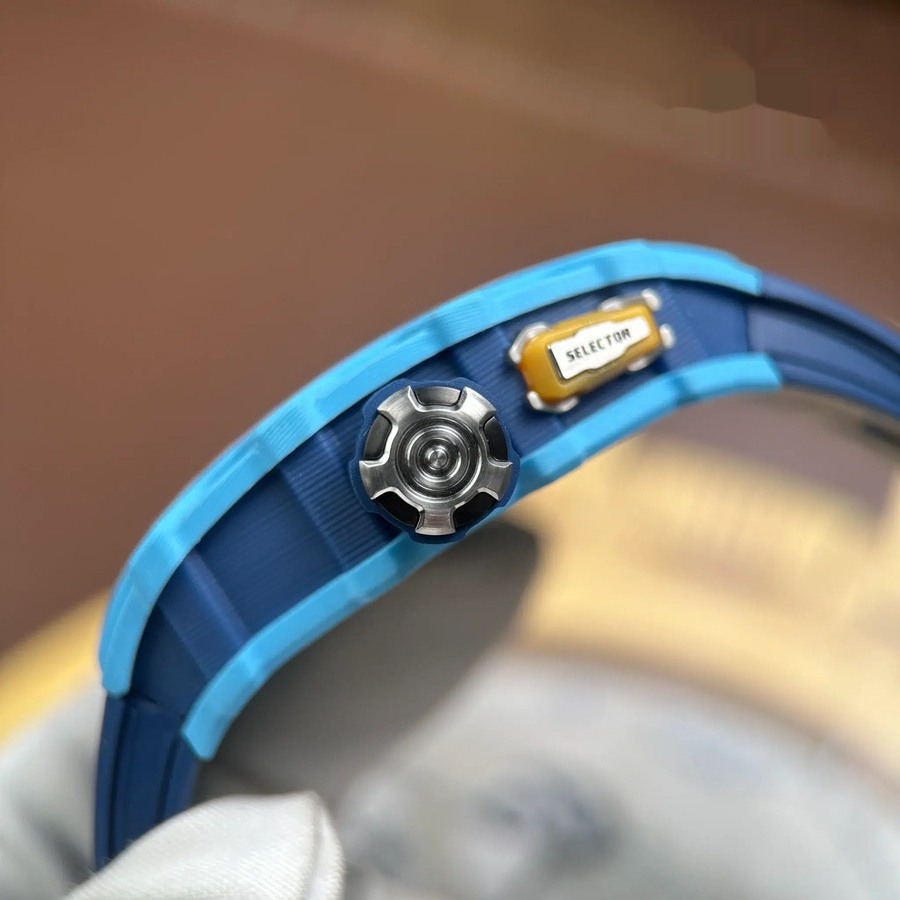 Reloj réplica: Richard Mille RM 35-03 Rafael Nadal, pastel, azul, cuarzo, 43,2 mm X 50 mm — sofisticado – Foto 10