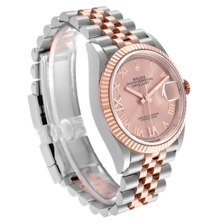 Reloj réplica para hombre: Rolex Datejust 36, acero, Everose, oro rosa, diamante, 126231 — irresistible – Foto 3
