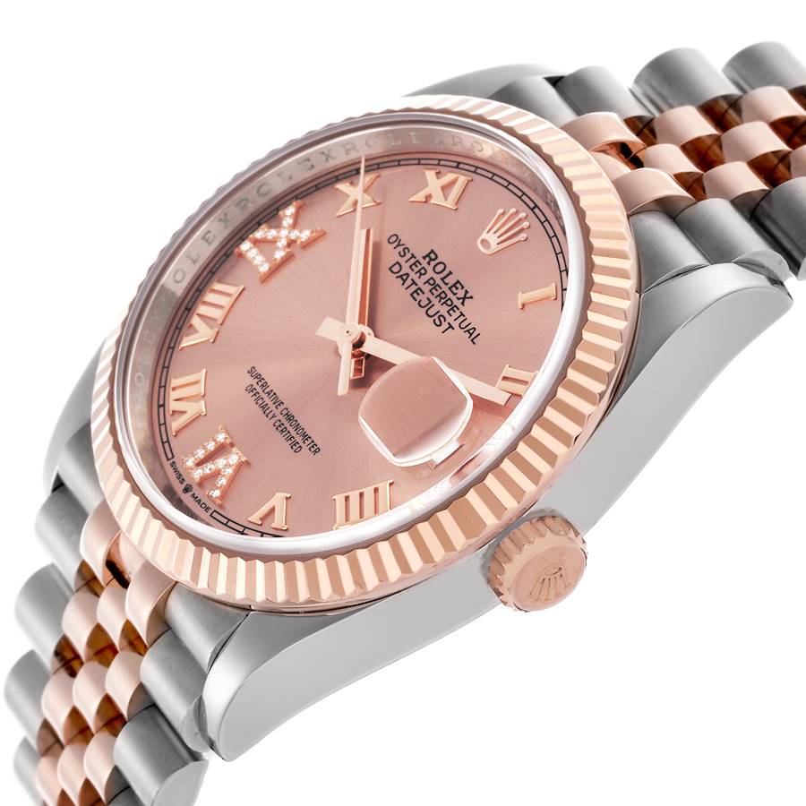 Reloj réplica para hombre: Rolex Datejust 36, acero, Everose, oro rosa, diamante, 126231 — irresistible – Foto 5