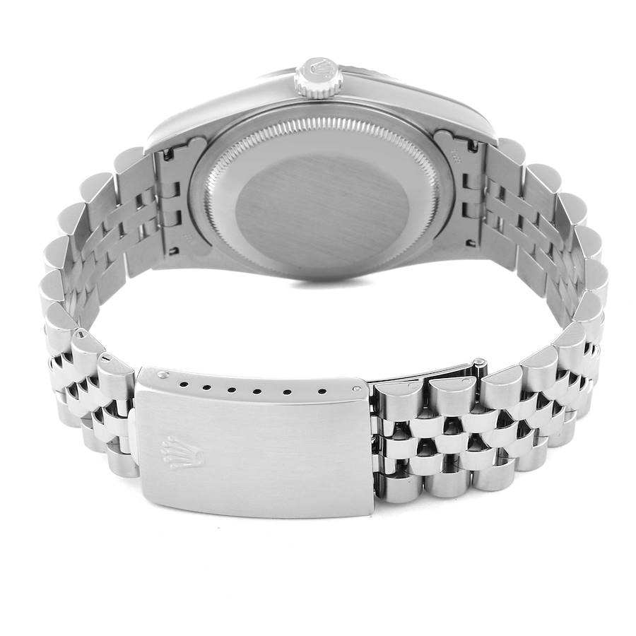 Reloj réplica para hombre: Rolex Datejust, acero y oro blanco, plateado, esfera de aniversario con diamantes, 16234 — espectacular – Foto 7