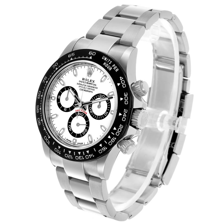 Reloj réplica para hombre: Rolex Daytona, bisel de cerámica, esfera panda blanca, acero, 116500 — duradero – Foto 4