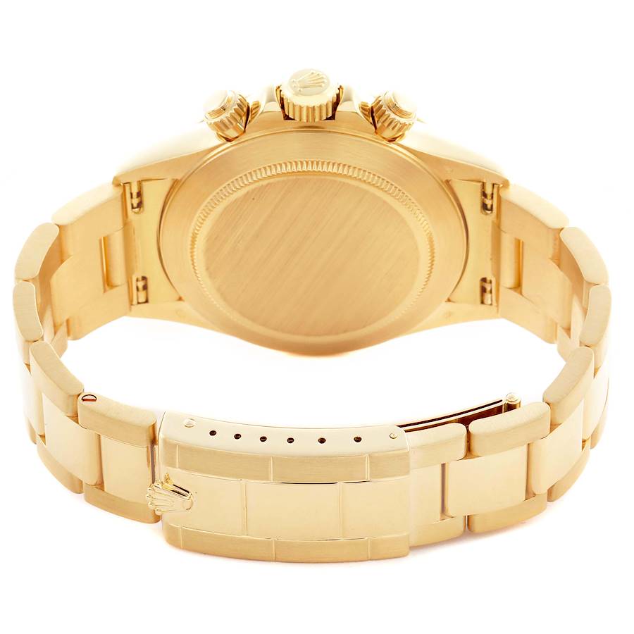 Reloj réplica para hombre: Rolex Daytona, cronógrafo, oro amarillo, esfera blanca, 16528 — sofisticado – Foto 7