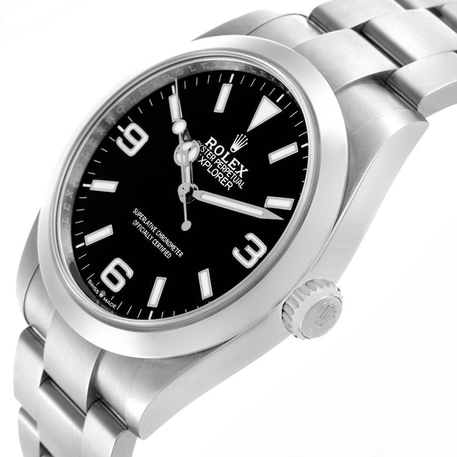 Reloj réplica para hombre: Rolex Explorer I 40 mm, esfera negra, acero, 224270 — directo de fábrica – Foto 5