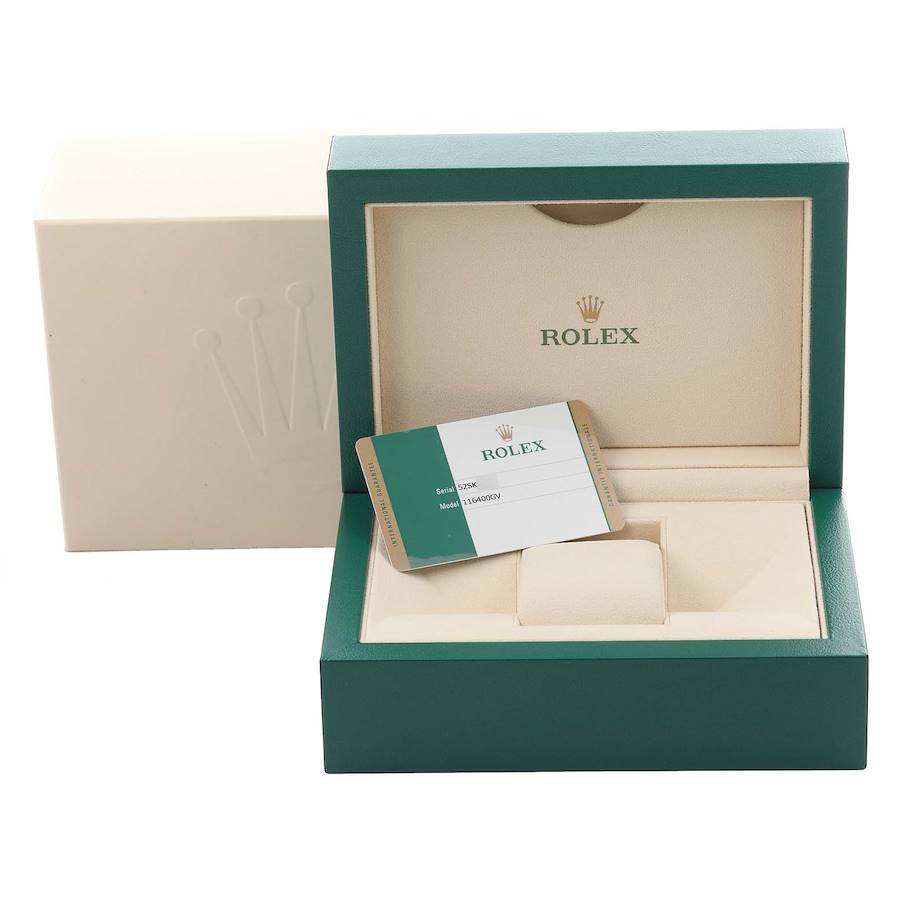 Reloj réplica para hombre: Rolex Milgauss, esfera azul, cristal verde, acero, 116400GV — con estilo – Foto 8