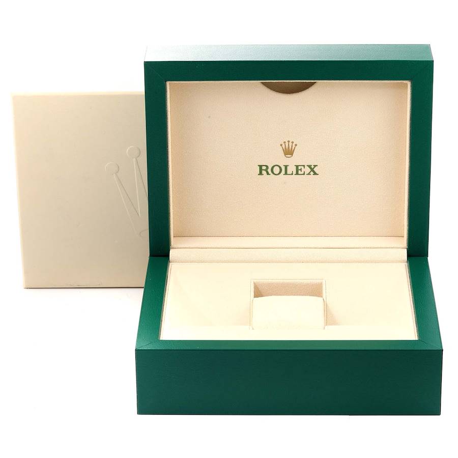 Reloj réplica para hombre: Rolex President Day Date, oro amarillo, verde, esmalte, diamante, 118348 — excelente – Foto 8