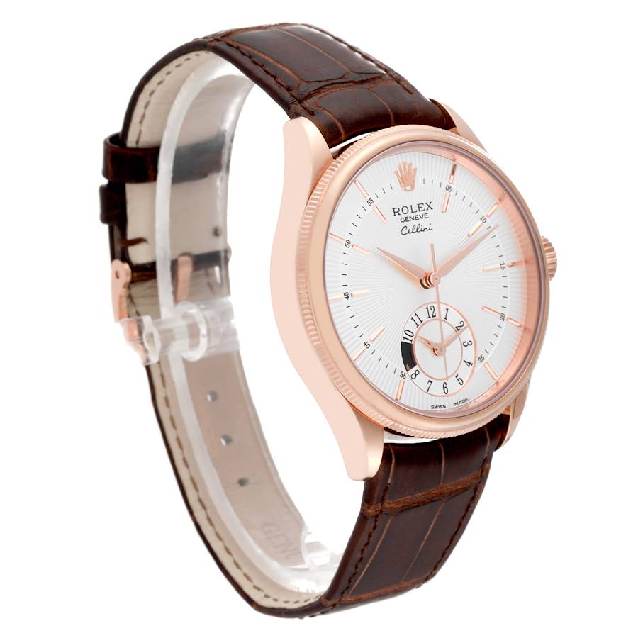 Reloj réplica para hombre: Rolex Cellini, doble huso horario, Everose, oro rosa, automático, 50525 — llamativo – Foto 3