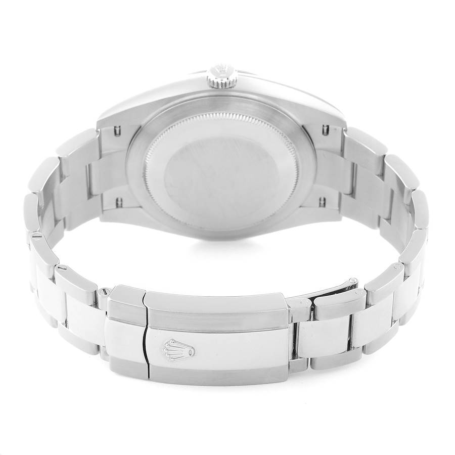 Reloj réplica para hombre: Rolex Datejust 41, acero y oro blanco, azul, esfera con números romanos, 126334 — para coleccionistas – Foto 7