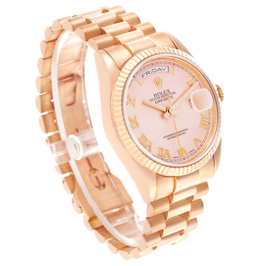 Reloj réplica para hombre: Rolex President Day-Date 36 mm, oro rosa, esfera con números romanos, 118235 — a precio razonable – Foto 3