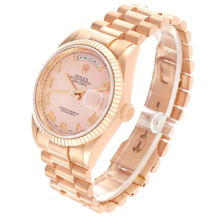 Reloj réplica para hombre: Rolex President Day-Date 36 mm, oro rosa, esfera con números romanos, 118235 — a precio razonable – Foto 4