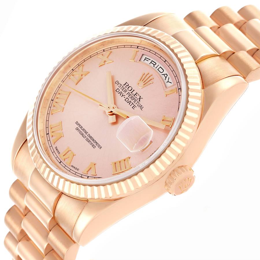 Reloj réplica para hombre: Rolex President Day-Date 36 mm, oro rosa, esfera con números romanos, 118235 — a precio razonable – Foto 5