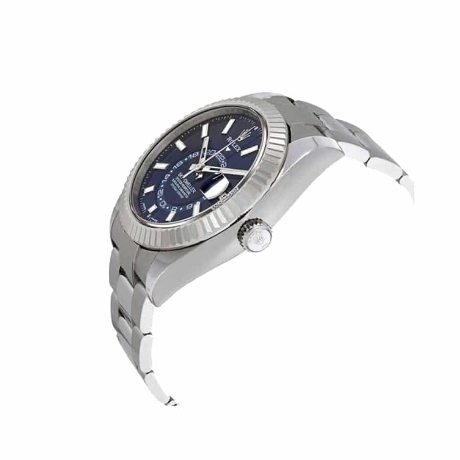 Reloj réplica: Rolex Sky-Dweller, esfera azul, acero inoxidable — preciso – Foto 3