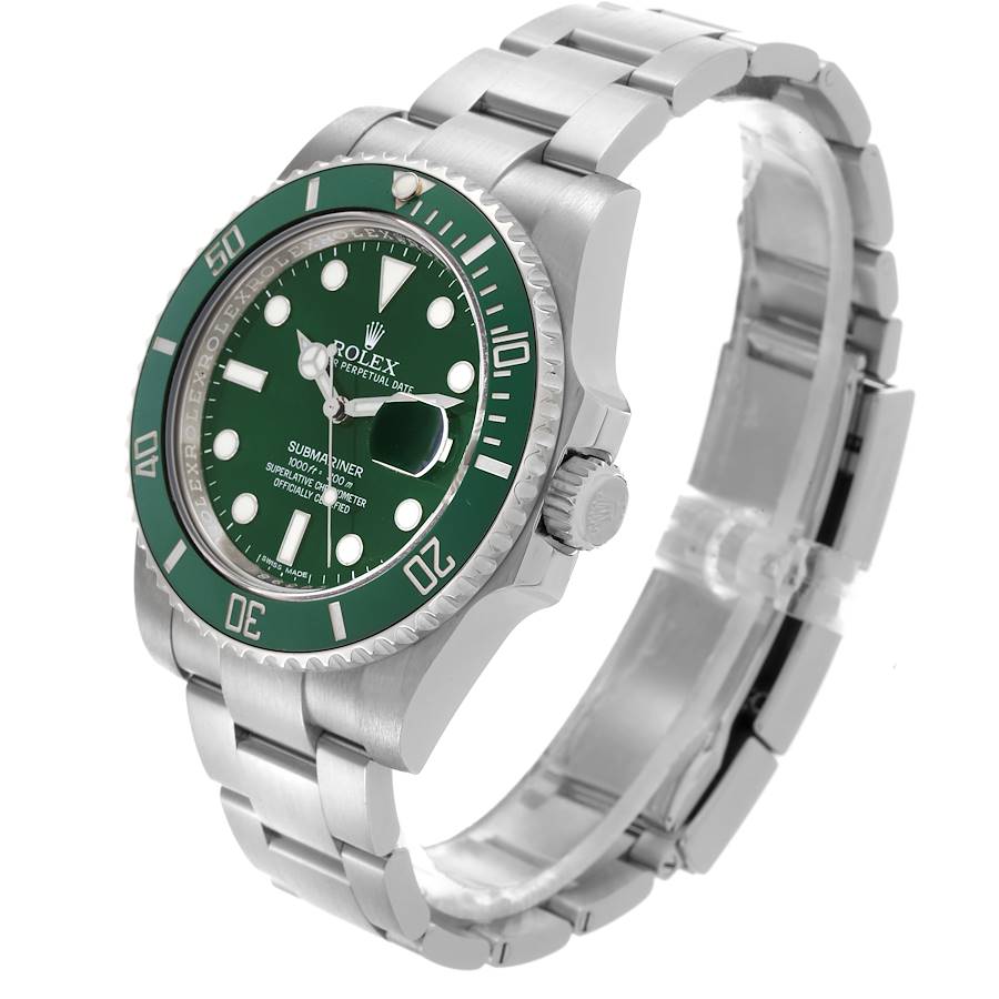 Reloj réplica para hombre: Rolex Submariner Hulk, esfera verde, acero, 116610LV — a precio competitivo – Foto 4
