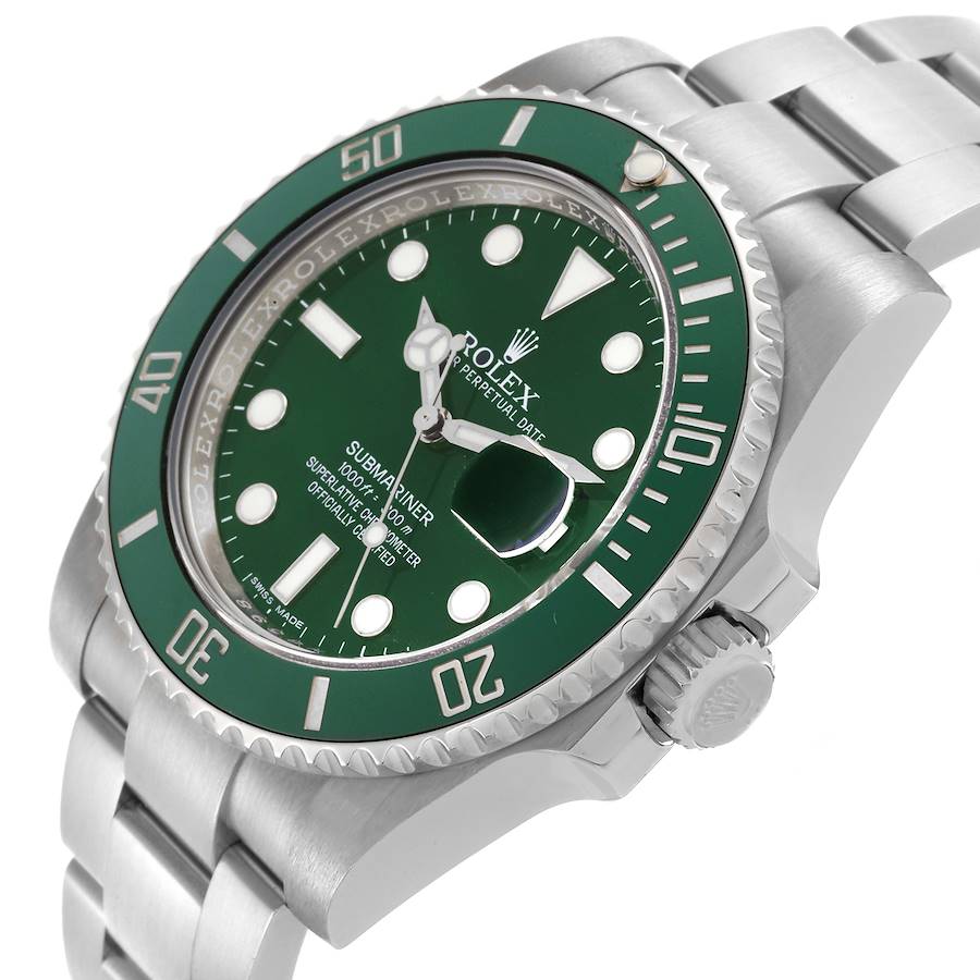 Reloj réplica para hombre: Rolex Submariner Hulk, esfera verde, acero, 116610LV — a precio competitivo – Foto 5